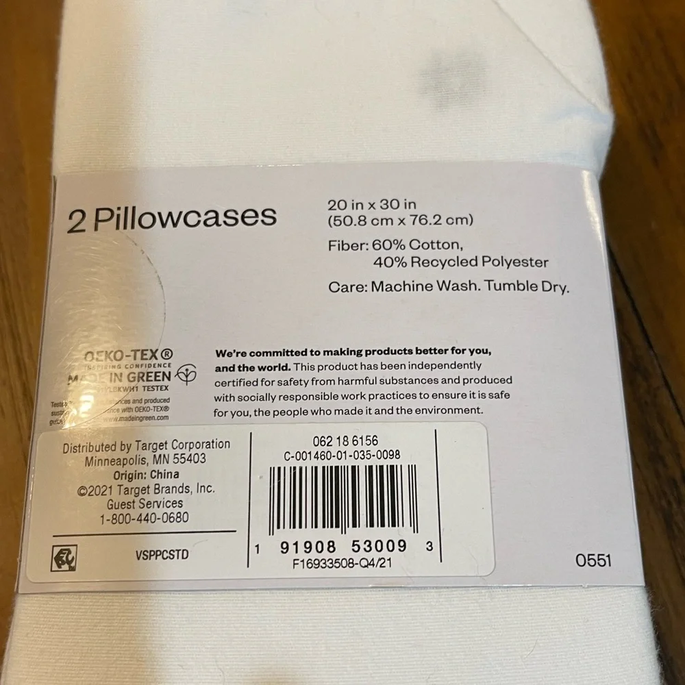 🌸 Bundle of 3 packages Easy-Care Room Essentials‎ Pillowcases NWT